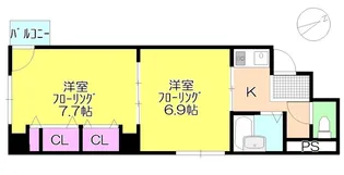 テラ21ビル【5階】の間取り