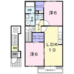 エルレイドひかりB【2階】の間取り