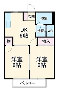 シティハイツ野田【2階】の間取り