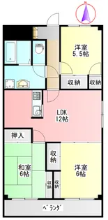グランツ杉山I【3階】の間取り