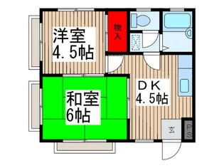 めぐむハイツ【2階】の間取り