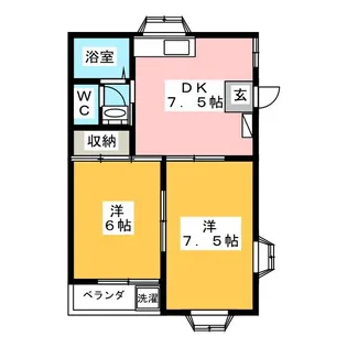 サンシティハイツII【1階】の間取り