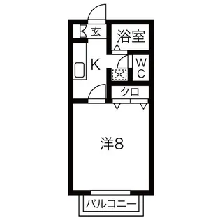 サン・friends安田II【2階】の間取り