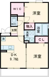ローズガーデンA棟【1階】の間取り