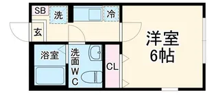 Tresor Nishi-Ikuta【1階】の間取り