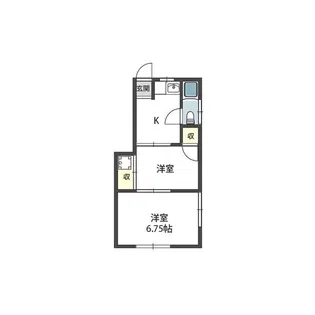 コーポ阪南町【2階】の間取り