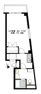 b’CASA東大井【5階】の間取り