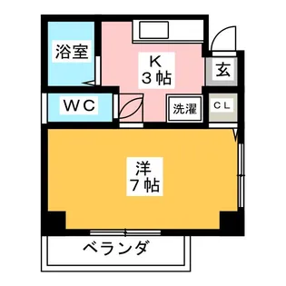 ジュネスIII【3階】の間取り