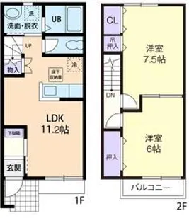 ラフィーネ小松の間取り
