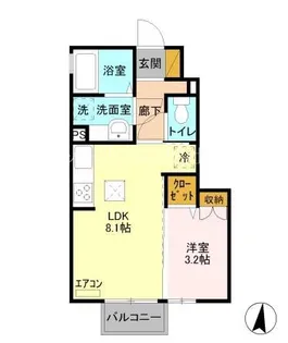 CB B【1階】の間取り