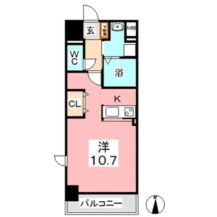 ボナール【3階】の間取り