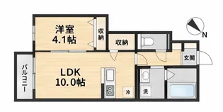 カーサクレールIII【1階】の間取り