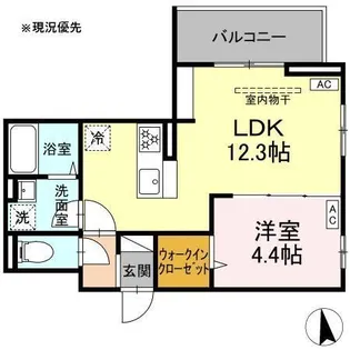 D’Bless横濱岸根公園II【3階】の間取り