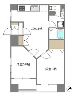 ニューライフ西早稲田【11階】の間取り