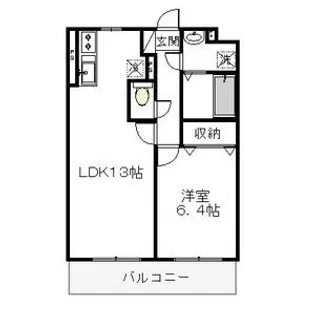 エフ プラッツ【1階】の間取り