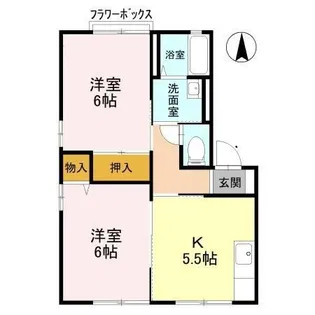 プランドール・ピア B【1階】の間取り