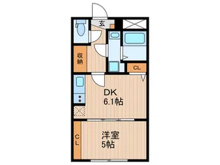 ベリエ羽田west【3階】の間取り