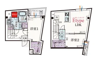 b’CASA駒沢大学の間取り
