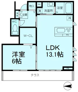 ジルエット【1階】の間取り