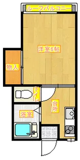 広瀬ハイツB【2階】の間取り