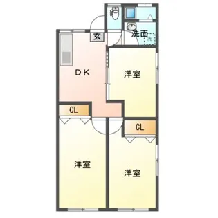 コーポ桑田【2階】の間取り