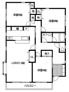一栄ハイム【1階】の間取り
