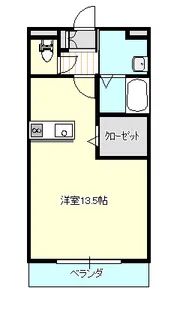 ハピネスオリーブ【2階】の間取り