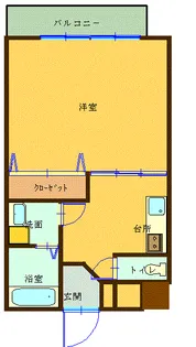 森塚第15マンション【6階】の間取り