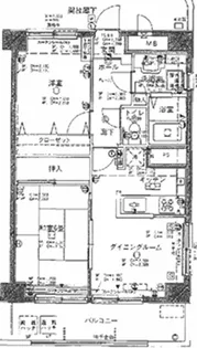 コスモ横浜東口【4階】の間取り