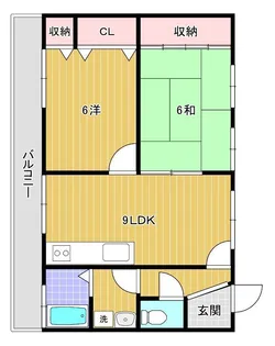 ポートヒルズ丸山I【4階】の間取り