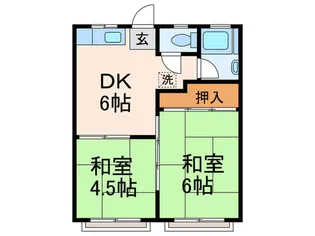 学園コ―ポ【1階】の間取り