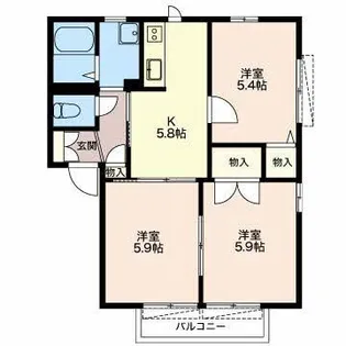 パークホーム青山 E【1階】の間取り