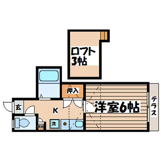 レオパレス大野田第5【2階】の間取り