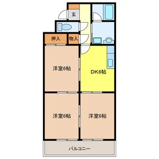 スピカ小柳【1階】の間取り