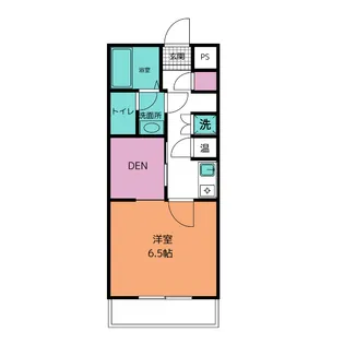 1SKの間取り画像