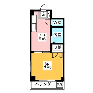 グリーンパーク立花【3階】の間取り