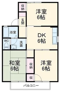 メゾン・エスポワール【1階】の間取り