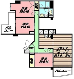 ライオンズマンション大磯【2階】の間取り