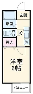 シティハイム城南D【2階】の間取り