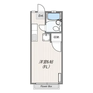 アルコーブ53【1階】の間取り