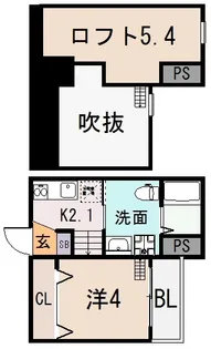 1Rの間取り画像