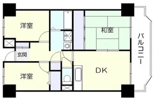 プレストコート弐番館【2階】の間取り