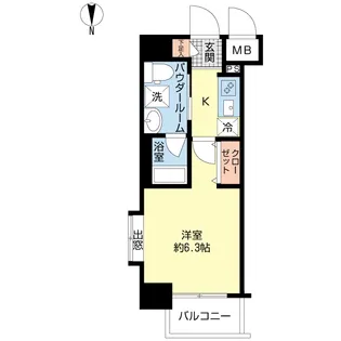 ガリシア浜松町【7階】の間取り