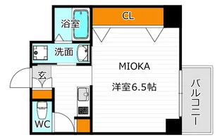 サンシルク阿倍野【10階】の間取り