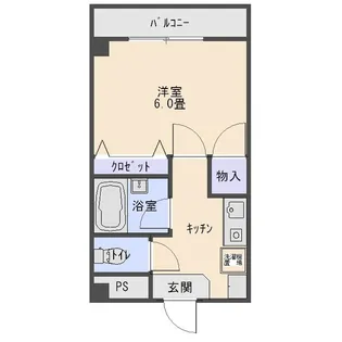 エステート鹿沼【4階】の間取り