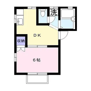 グリーンビュー・一の坪B【2階】の間取り