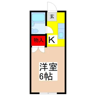 カーサ中田I【1階】の間取り