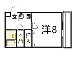 京都府京都市上京区東西俵屋町【アパート】の間取り