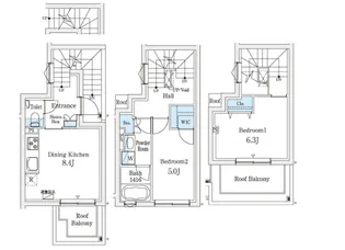 東京都目黒区三田2【マンション】の間取り