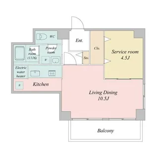 ペアパレス上池台NO.2【2階】の間取り